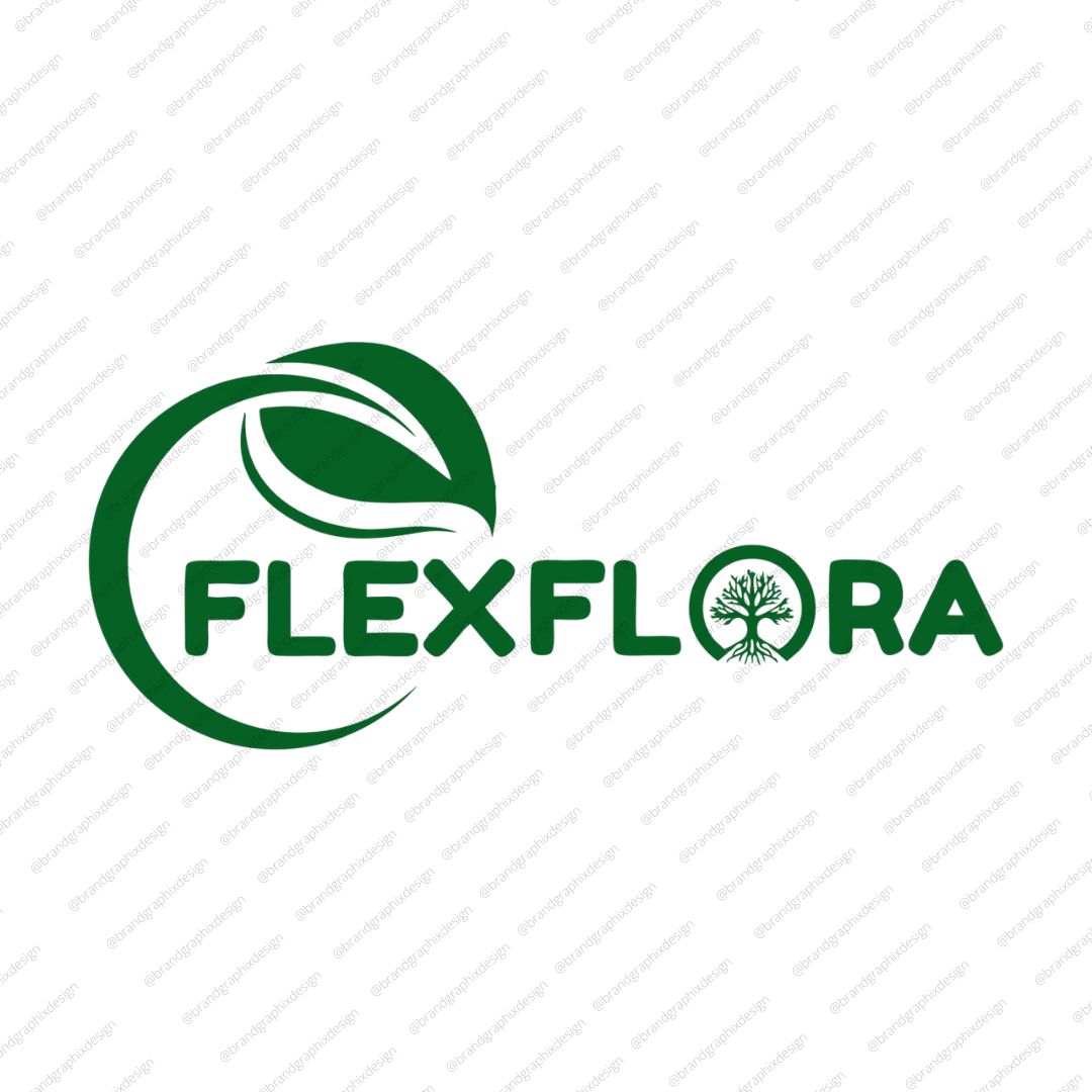 FlexFlora logo design