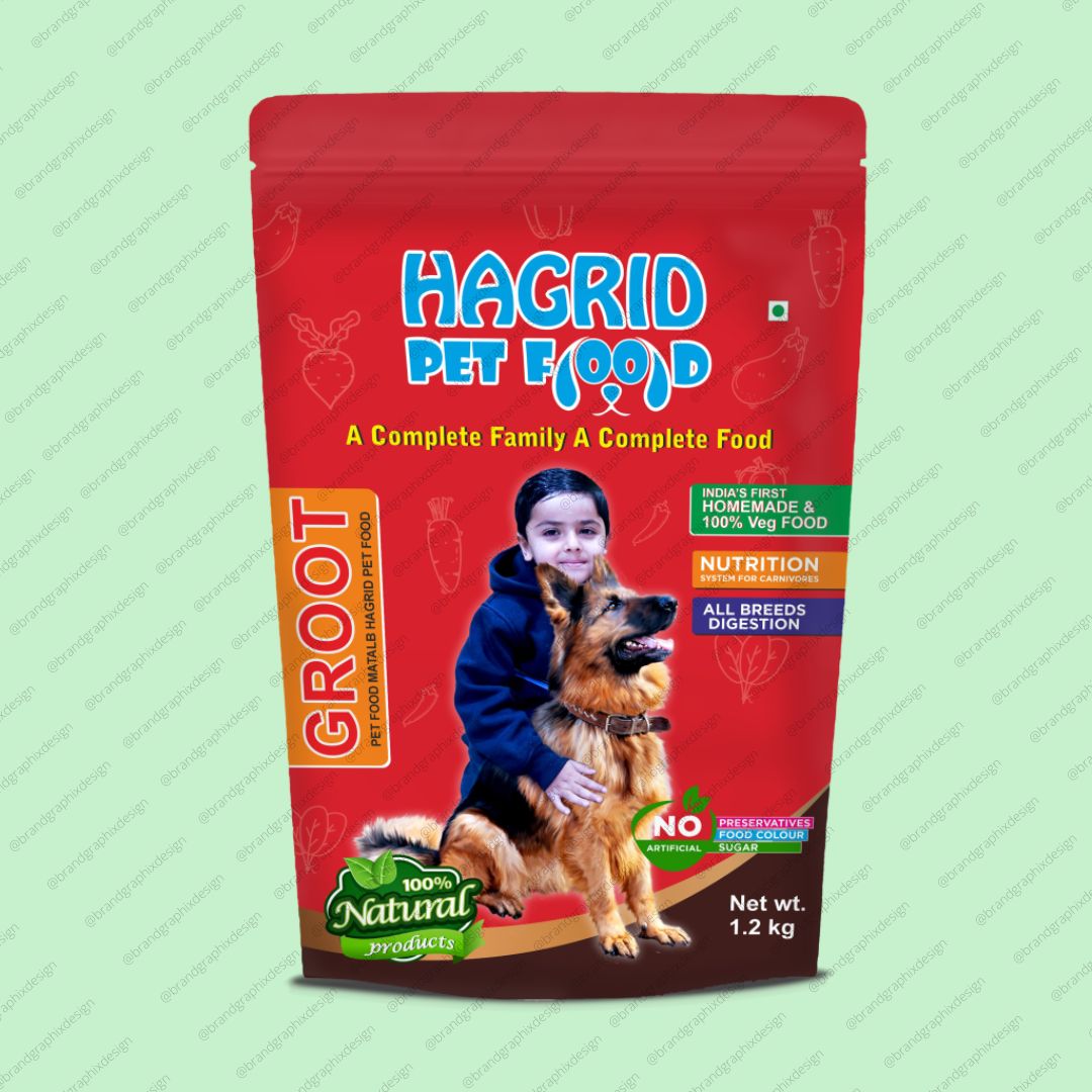 Hagrid Pet Food packaging