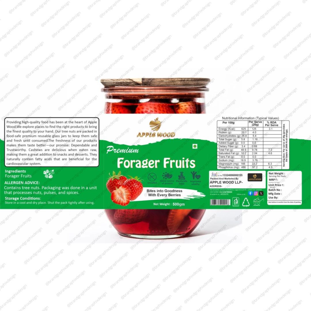 Apple Wood Forager Fruits packaging