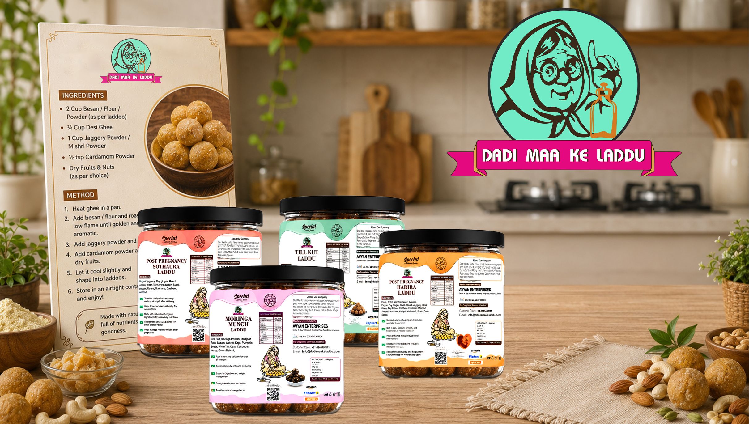 Dadi Maa Ke Laddu — Packaging Design